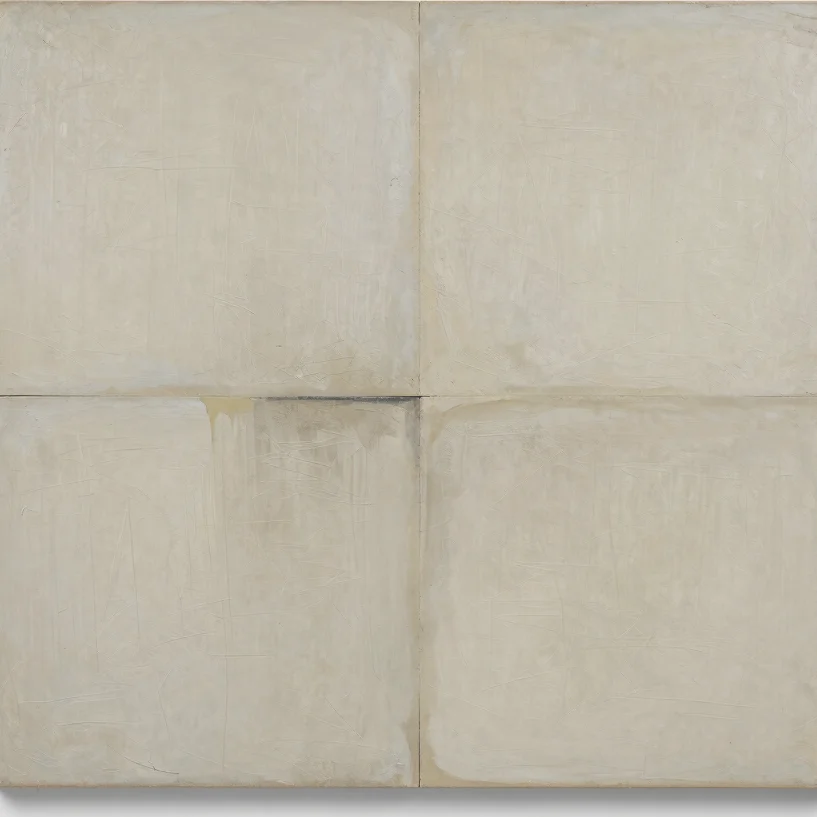 High-resolution full-frame photograph of a contemporary abstract painting, subtle texture, neutral studio daylight, clea